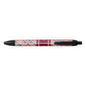 Stylo Noir Gingham d'automne (Dos)