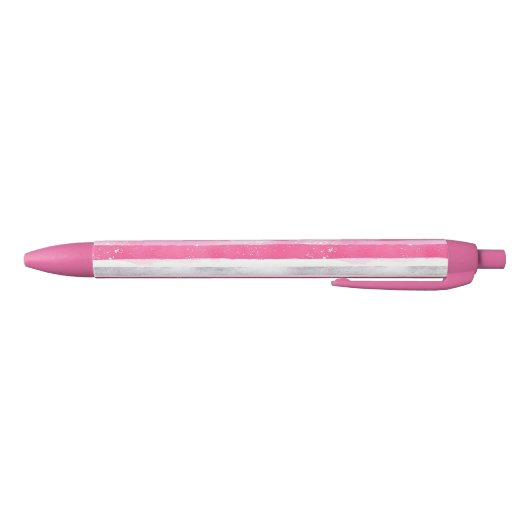 Stylo Noir Glamme d'argent rose Abstraites bandes (Bas)