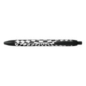Stylo Noir Globe À damiers noir/blanc Thunder_Cove (Dos)