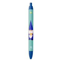 Gnome tenant une lampe magique et encre noire Mono