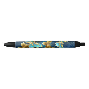 Stylo Noir Golden butterflies
