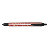 Stylo Noir Golden Festive Starry (Dos)