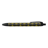 Stylo Noir Golden Royal Crown & Lily + votre backgr. & idées (Haut)