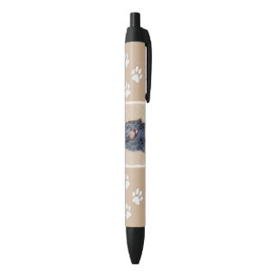Stylo Noir Gordon Setter Peinture - Joli art original chien