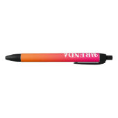 Stylo Noir Gradient rose et orange brillant Personnalisé (Bas)