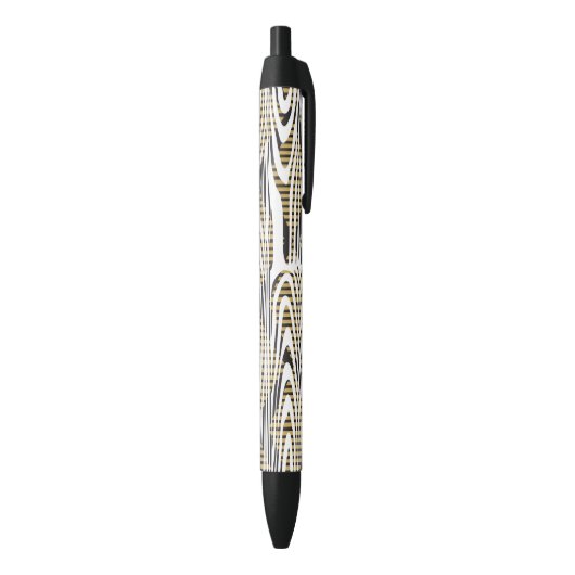 Stylo Noir Graines Or Et Noir Et Grains Blanc (Bas (Vertical))