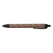 Stylo Noir Grains de Café Haricots Foncé Torréfaction Marron (Bas)