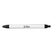 Stylo Noir grand garçon ajouter nom félicitations date année  (Devant)