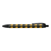Stylo Noir Grand Rose Jaune (Haut)
