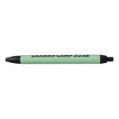 Stylo Noir Granny Camp Retro Texte vert (Devant)