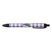 Stylo Noir Grape on Violet Plaid (Bas)