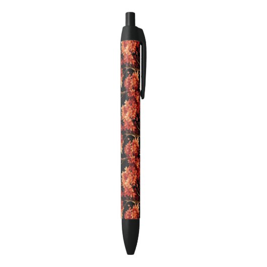 Stylo Noir Graphique Motif sans couture Red Fall Maple Tree (Bas (Vertical))