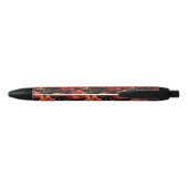 Stylo Noir Graphique Motif sans couture Red Fall Maple Tree (Dos)
