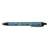 Stylo Noir Graphique vert et bleu de tortue (Bas)