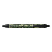 Stylo Noir Grappe de vignes dans des nuances de vert (Dos)