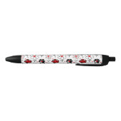 Stylo Noir Gras motifs floraux délice (Bas)