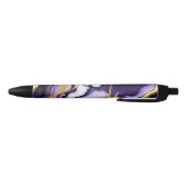 Stylo Noir Gras Trendy violet jaune or faux marbre (Bas)