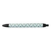 Stylo Noir Gratuit Vert Blanc Chevron Stripes Noël (Devant)