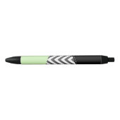 Stylo Noir Gray Zigzag, Gray Chevron, Zigzag Pattern, Mint (Devant)