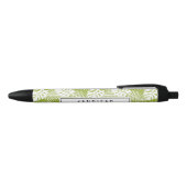 Stylo Noir Green Palm Feuille Rainforest Motif (Haut)