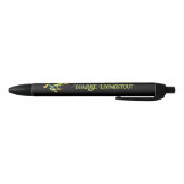Stylo Noir Grenouille à feuilles rouges (Bas)