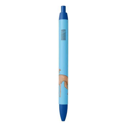 Stylo Noir Greyhound dog (devant Vertical)