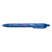 Stylo Noir grille d'angle bleu (Bas)