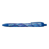 Stylo Noir grille d'angle bleu (Haut)