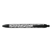 Stylo Noir Gris léopard et gris clair (Dos)