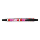 Stylo Noir gris rouge chic abstrait (Dos)