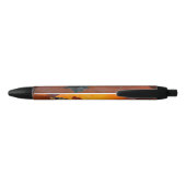 Stylo Noir Grosse citrouille orange (Dos)