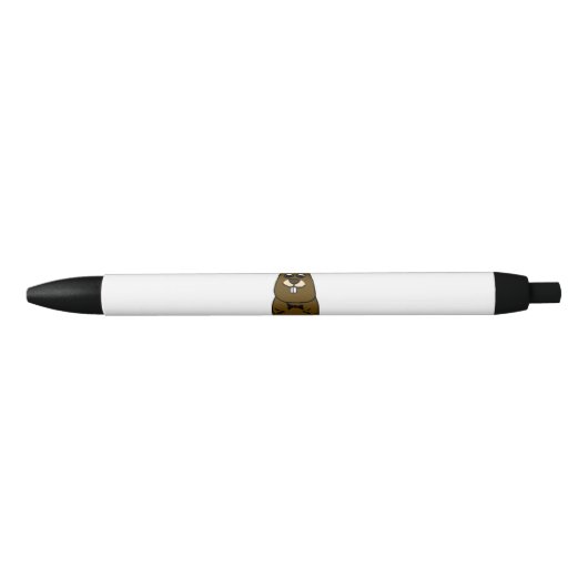 Stylo Noir Habille Groundhog (Devant)