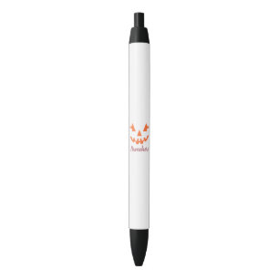 Stylo Noir Halloween Citrouille Jack-o'-lantern fille personn