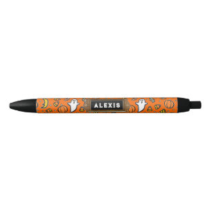 Stylo Noir Halloween personnalisé