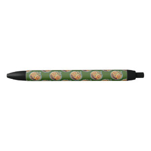 Stylo Noir Halloweenies Vintages Citrouilles tombées