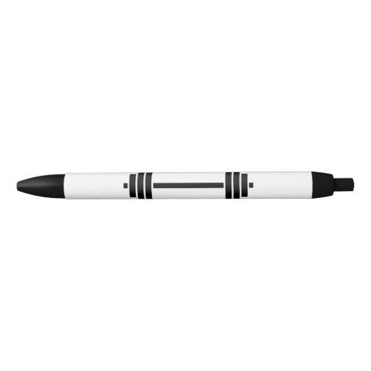 Stylo Noir Haltères (Devant)