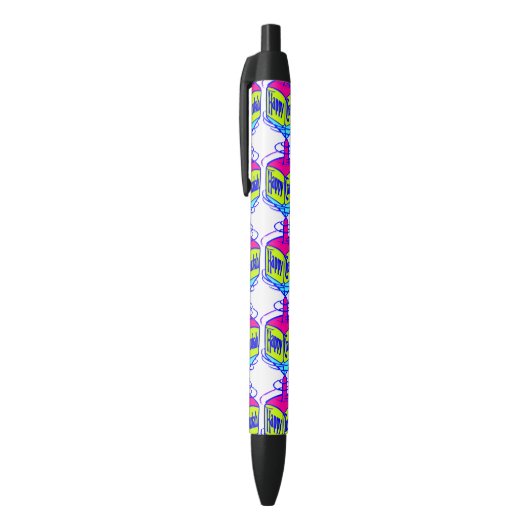 Stylo Noir Hanoukka Dreidel (Haut (Vertical))