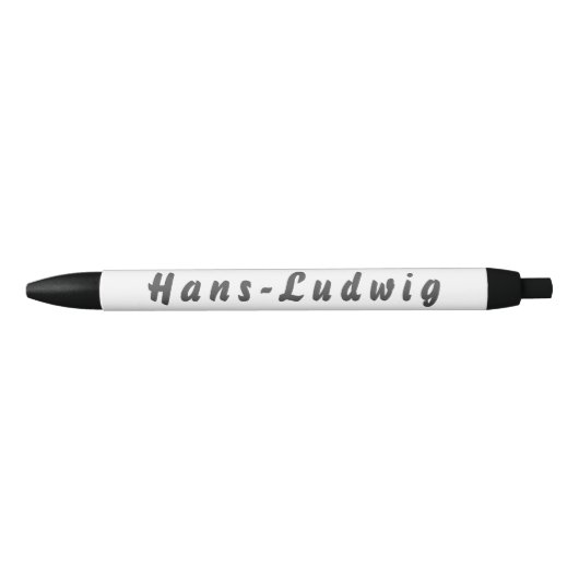 Stylo Noir Hans-Ludwig (Devant)