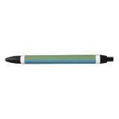 Stylo Noir Harmonie côtière rayée (Devant)