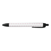Stylo Noir Hearts Pattern (Bas)