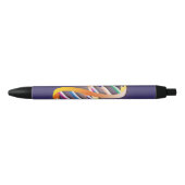 Stylo Noir Hélice d'ADN Science Moderne Cool (Devant)