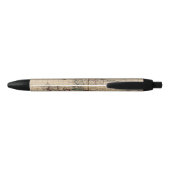 Stylo Noir Hémisphère de l'ouest 12 (Dos)