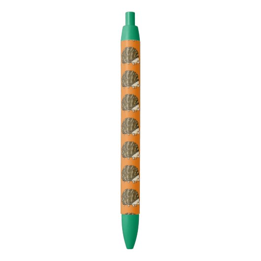 Stylo Noir hérisson mignon superbe (devant Vertical)