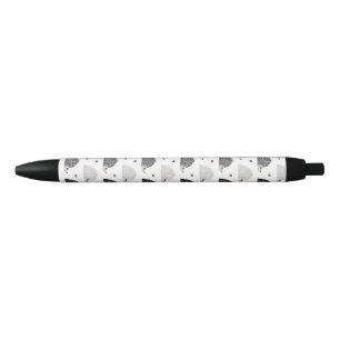 Stylo Noir Hérissons et coeurs