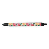 Stylo Noir Hibiscus tropical (Devant)