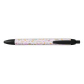 Stylo Noir Hibou Rose Pastel (Dos)