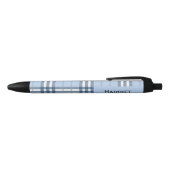 Stylo Noir Highland Blue Plaid Custom Name  (Haut)
