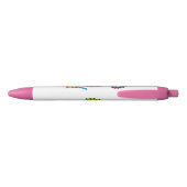 Stylo Noir Hippocampe polygonal arc-en-ciel (Dos)