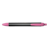 Stylo Noir Hippocampe Polygonal Or (Dos)
