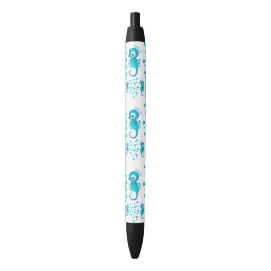 Stylo Noir Hippocampes (devant Vertical)